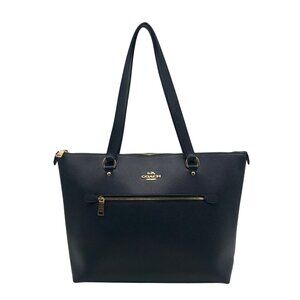 Coach Blue Crossgrain Leather Gallery Tote Bag  F79608